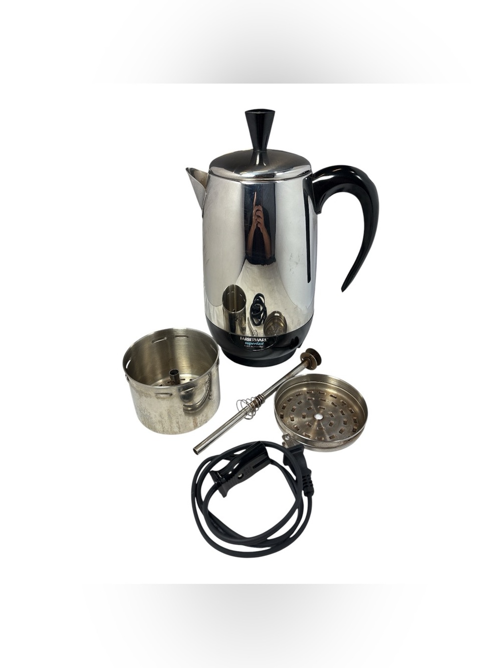 Farberware Superfast Automatic 8-Cup Stainless Steel Coffee Percolator FCP280-A